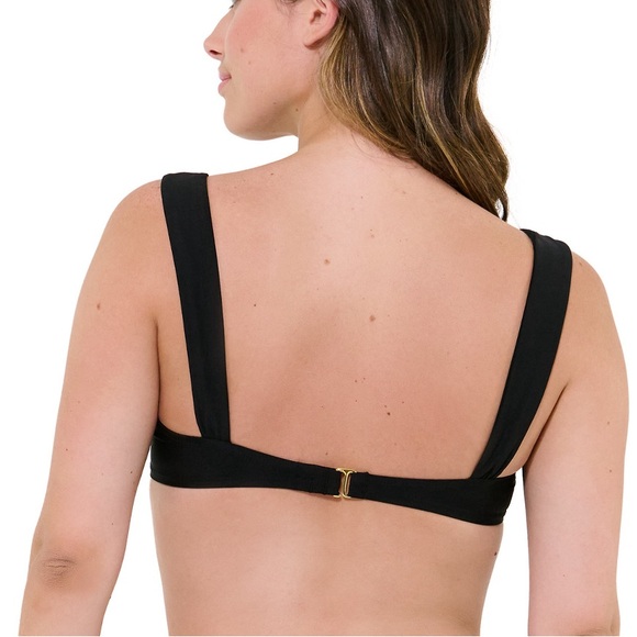 Freshwater Wide-Strap Bikini Top (Black) - Picture 2 of 5
